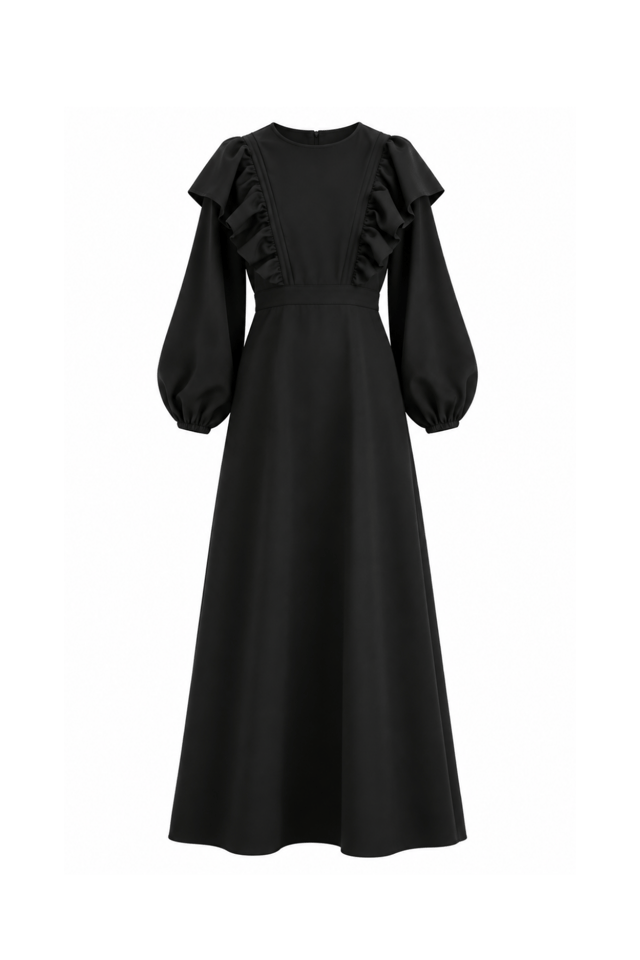 Siyah Lady Elbise