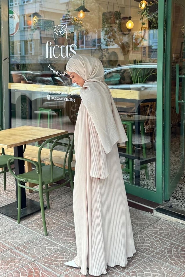 Vizon Pilise Detaylı Abaya