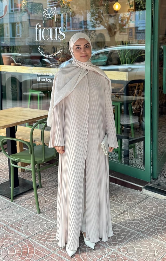 Vizon Pilise Detaylı Abaya