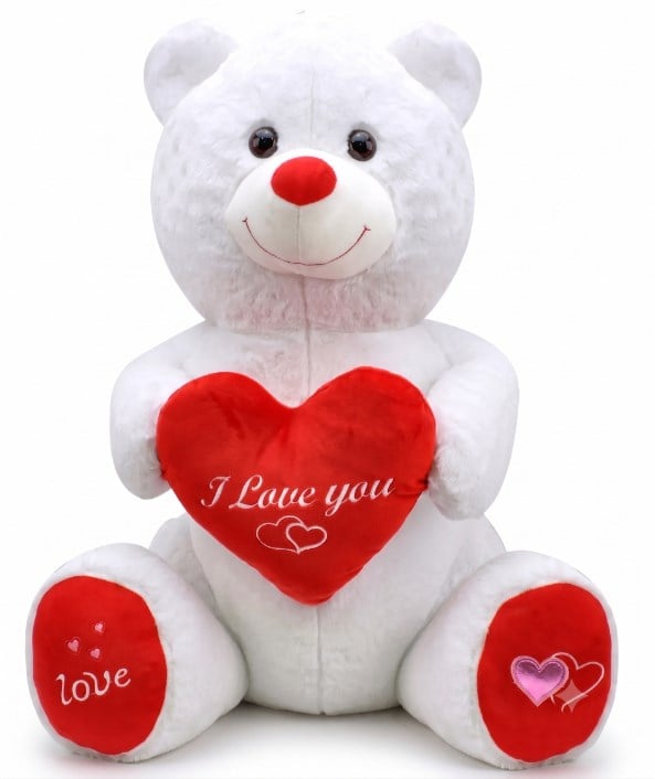 1028 SEVİMLİ AYI 80 CM BEYAZ