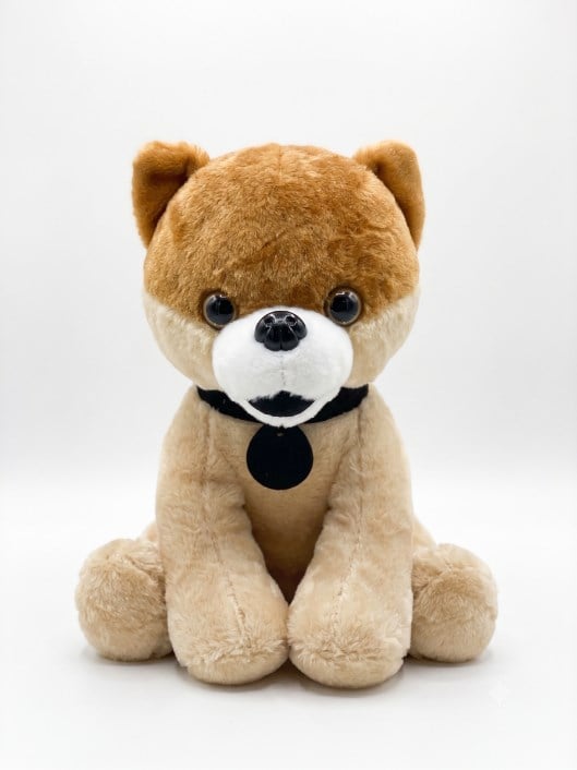 1397 KARAMEL KÖPEK 30 CM EKRU
