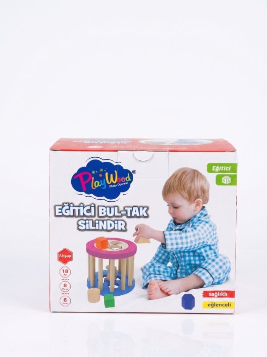 AHŞAP EĞİTİCİ SİLİNDİR BUL-TAK
