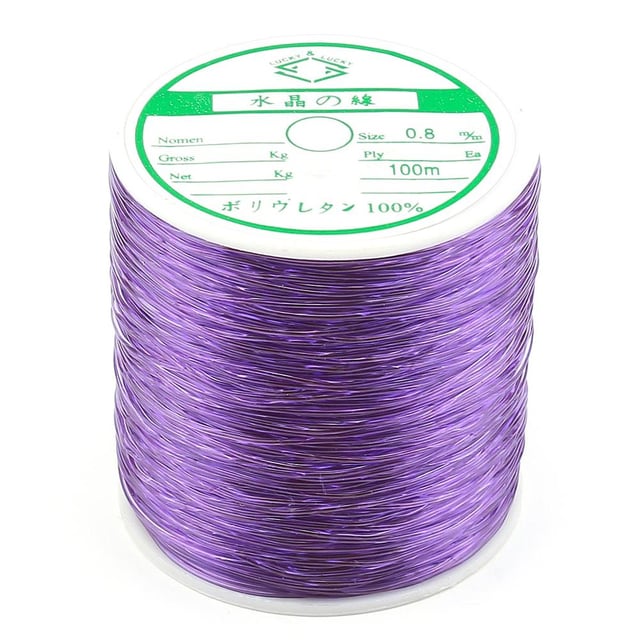 0,8 mm Mor Esnek Misina İp 100 metre