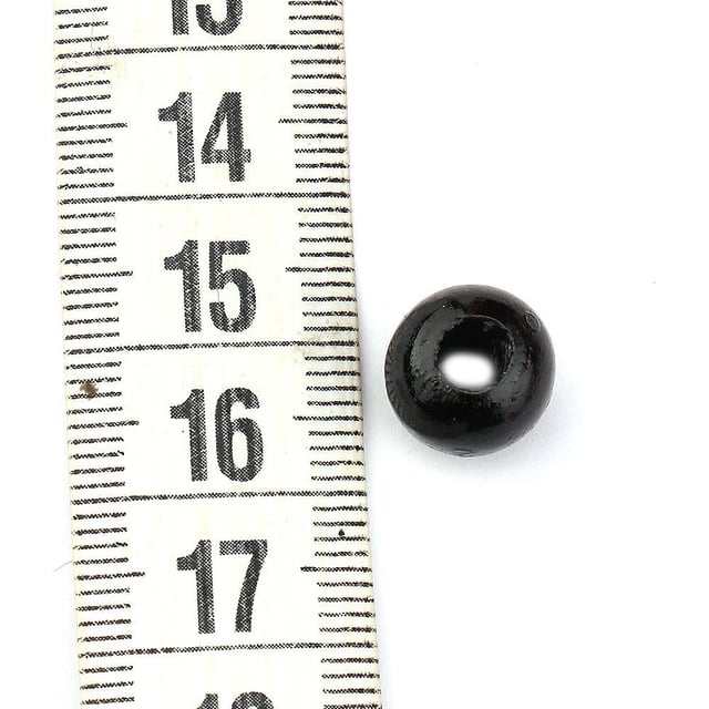 1 cm Ahşap Boncuk Yarım Kilo - Makrome Boncuğu