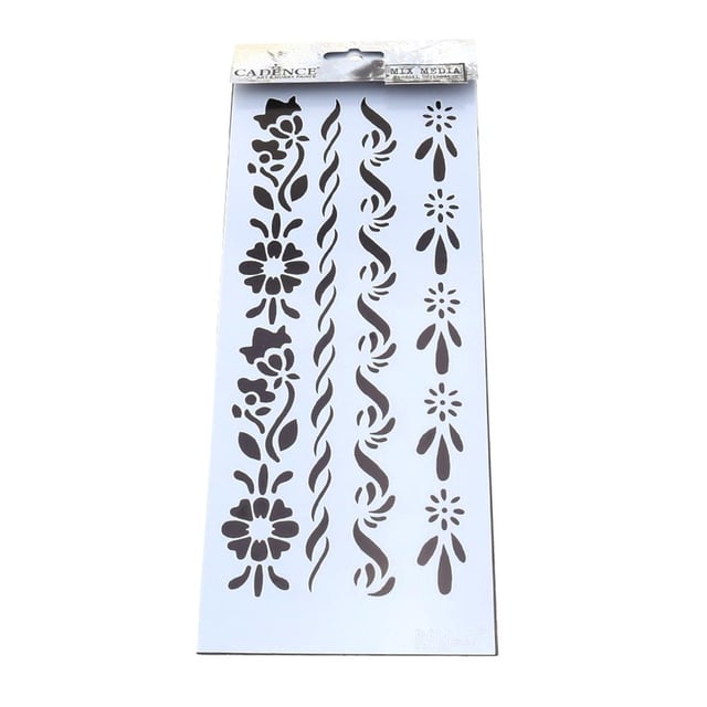 10X25CM STENCİL MİX MEDİA ŞABLON