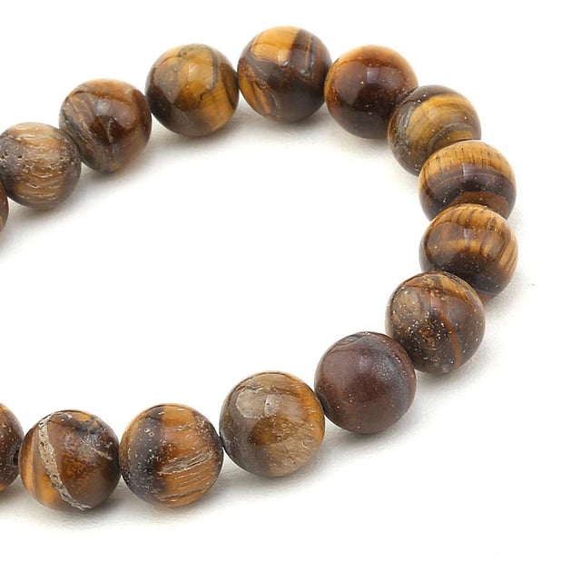 12 mm Doğal Kaplangözü Taşı Boncuk