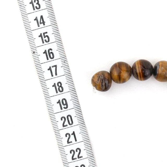 12 mm Doğal Kaplangözü Taşı Boncuk