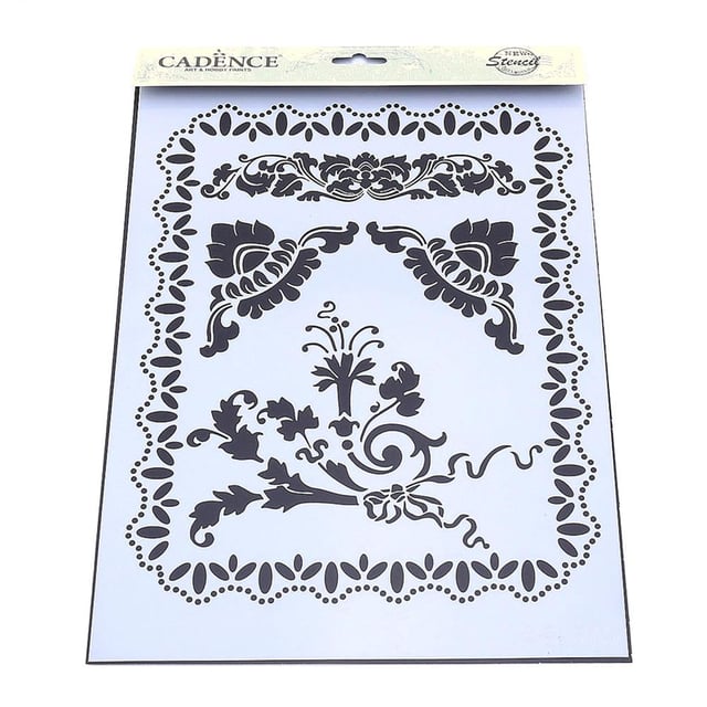 21cm X 30cm Cadence Stencil Şablon
