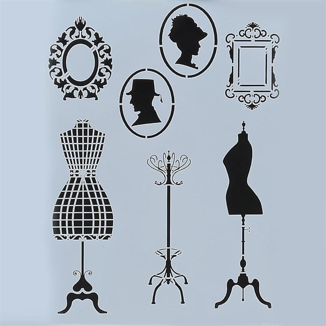 21cm X 30cm STENCIL ŞABLONU