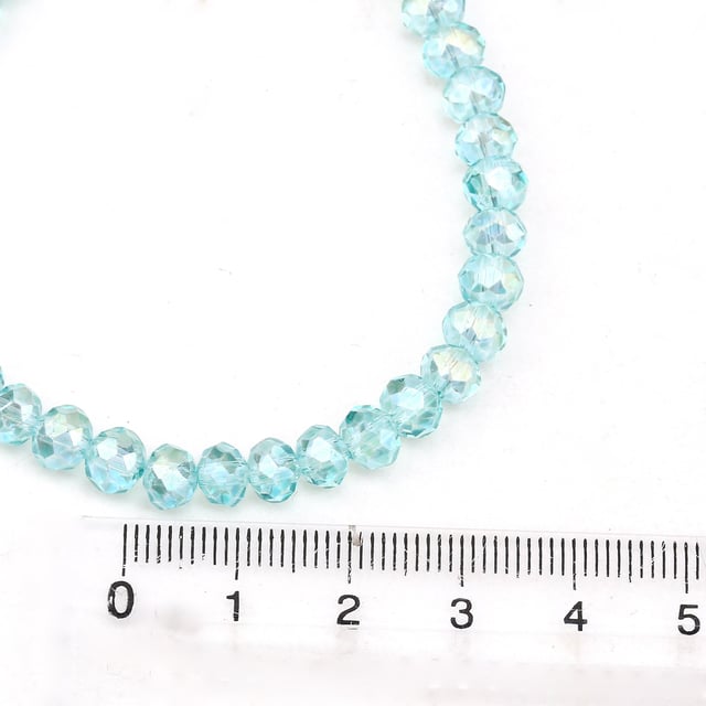 4 mm Basık Mint Kristal Boncuk
