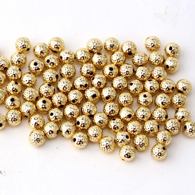 6 mm Desenli Plastik Boncuk