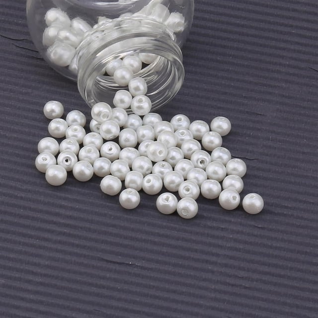 6 mm İnci Boncuk 100 adet