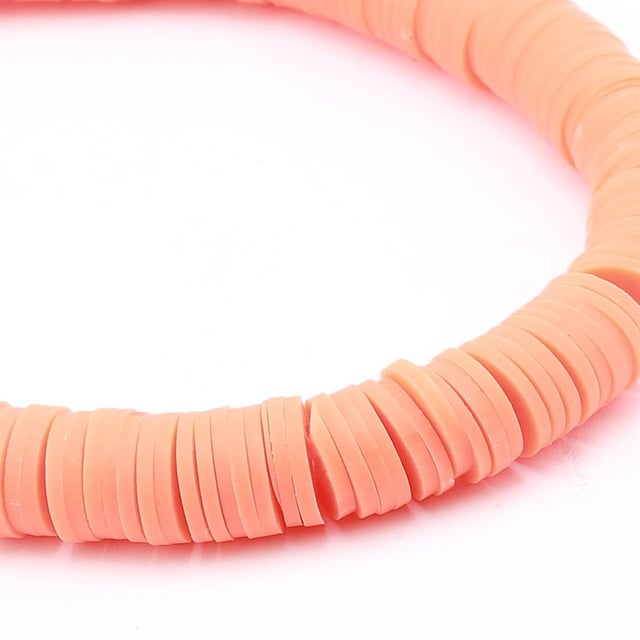 8 mm Turuncu Fimo Hamur Boncuk