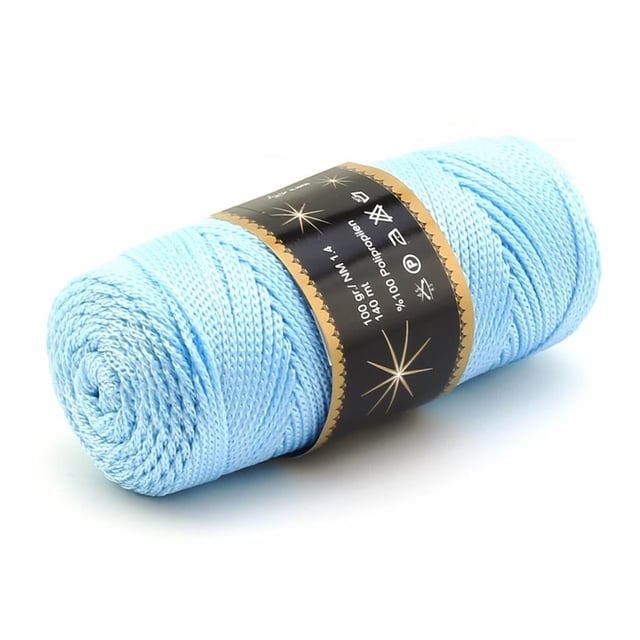 Açık Mavi Polyester Makrome ipi