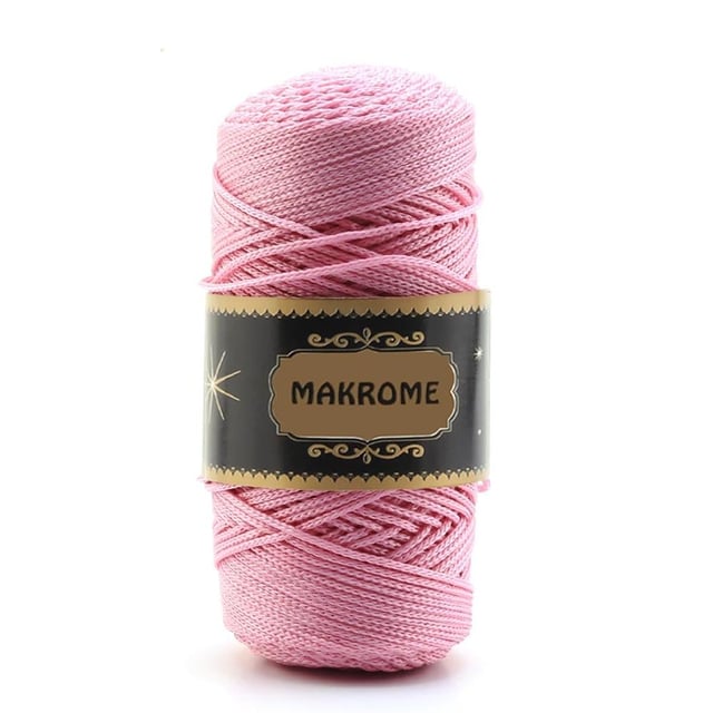 Açık Pembe Polyester Makrome ipi