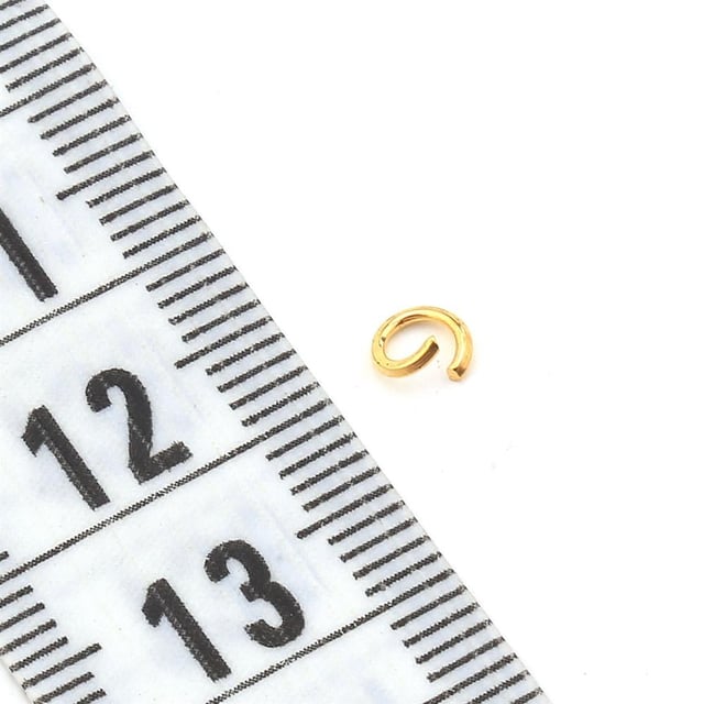 Ağzı Açık Takı Halkası Gold 100 Adet