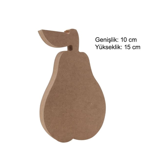 Ahşap Armut Figürü Biblo Obje