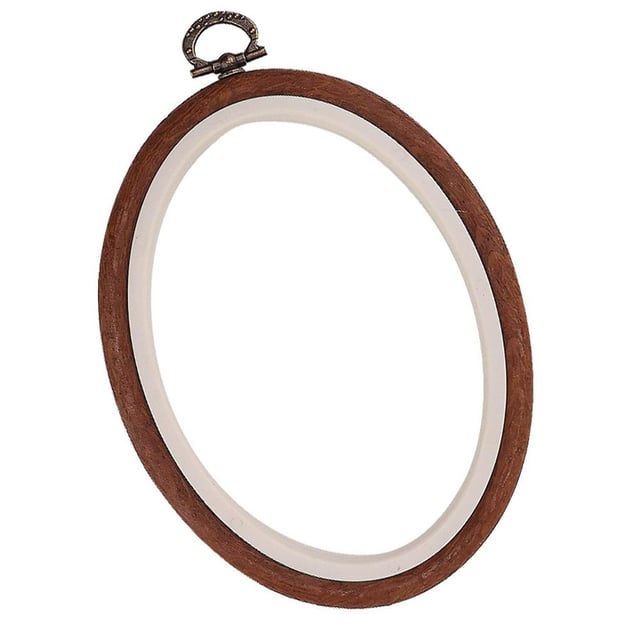 Ahşap Görünümlü Oval Pano Kasnak 2 Numara