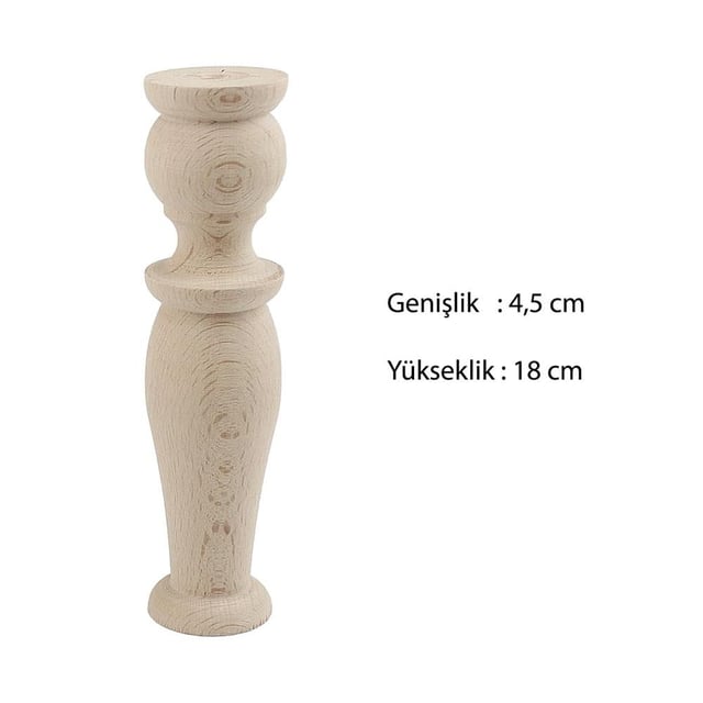 Ahşap Sunumluk Ayağı 18 cm