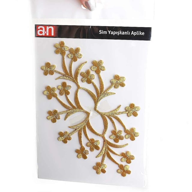 Altın Simli Nakış İşleme Aplike