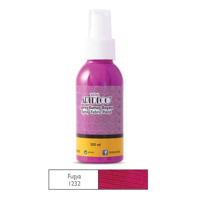 Artdeco Fuşya 1232 Sprey Kumaş Boyası