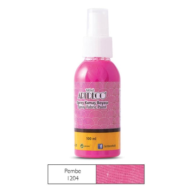 Artdeco Pembe 1204 Sprey Kumaş Boyası