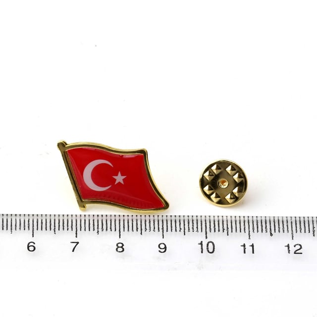 Ay Yıldızlı Türk Bayrağı Rozet