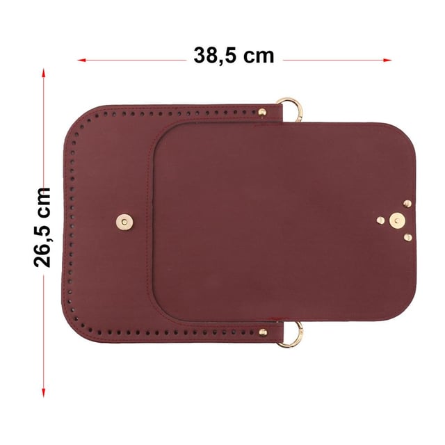 Bordo Renk Kolay Çanta Yapım Kiti