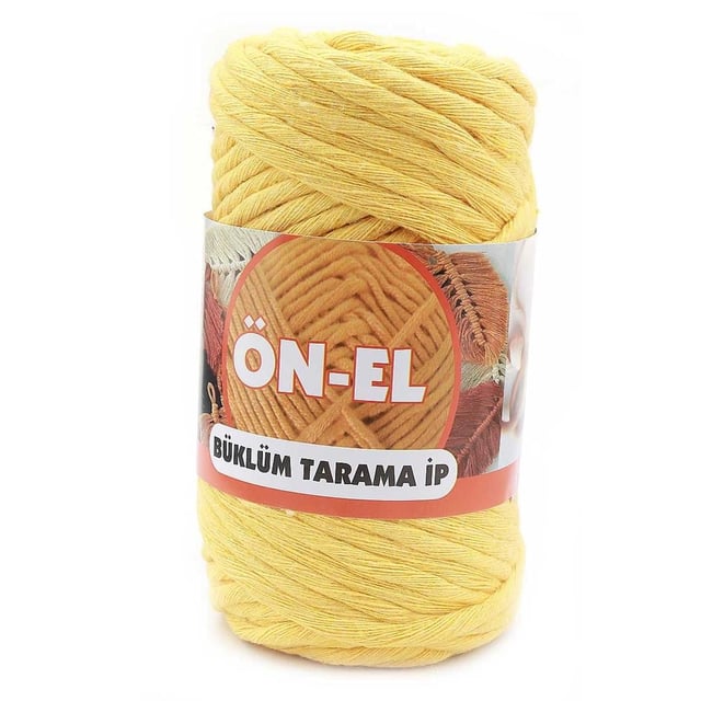 Büklüm Tarama Makrome ipi Sarı