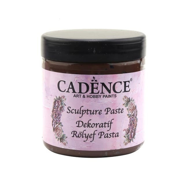 Cadence Dekoratif Rölyef Pasta (Sculpture Paste) Koyu Kahve 6879