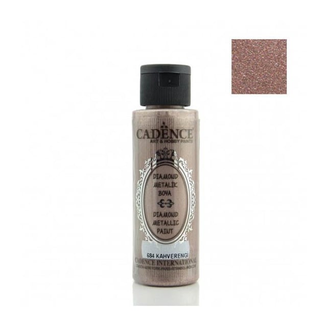 Cadence Diamond Metalik Boya 70 ml - Kahverengi 684