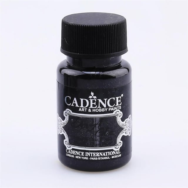 Cadence Dora Glass Metalik Cam Boyası - Siyah 3131