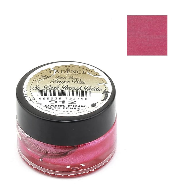 Cadence Finger Wax Su Bazlı Parmak Yaldız - Koyu Pembe 912