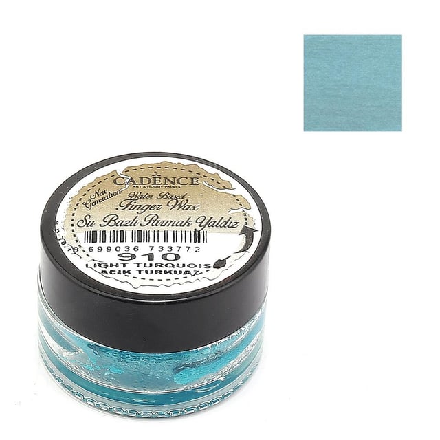 Cadence Finger Wax Su Bazlı Parmak Yaldız - Açık Turkuaz 910