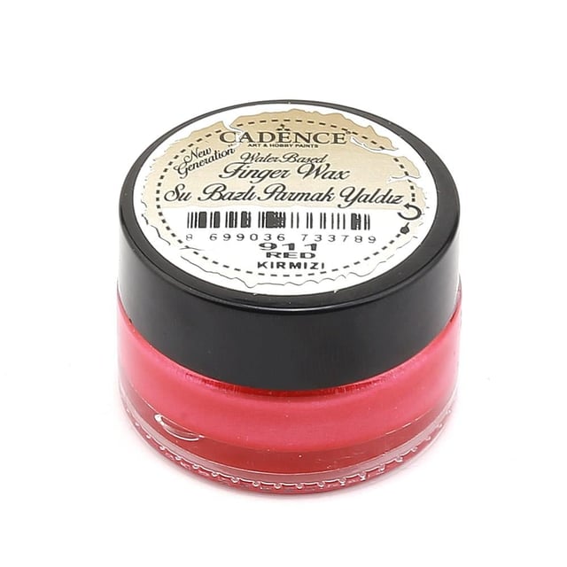 Cadence Finger Wax Su Bazlı Parmak Yaldız - Kırmızı 911