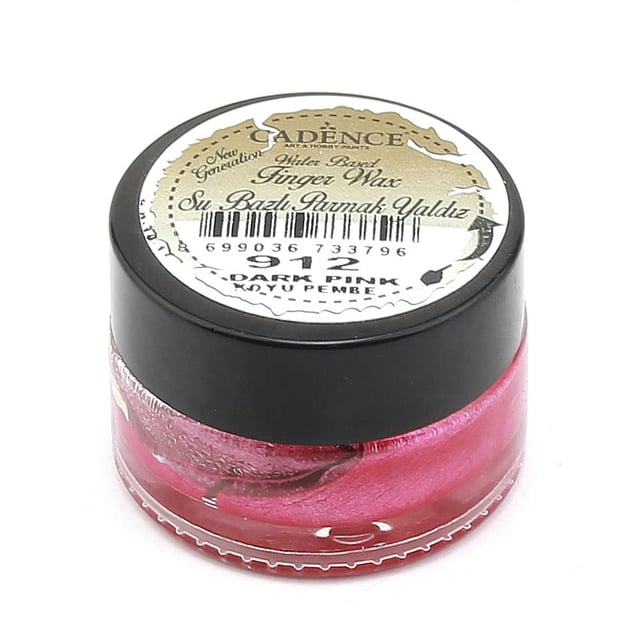 Cadence Finger Wax Su Bazlı Parmak Yaldız - Koyu Pembe 912