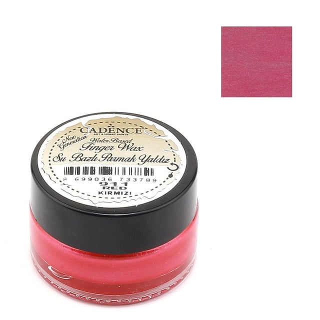 Cadence Finger Wax Su Bazlı Parmak Yaldız - Kırmızı 911