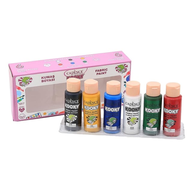 Cadence Kooky Kumaş  Boya Seti  6 x 59ml