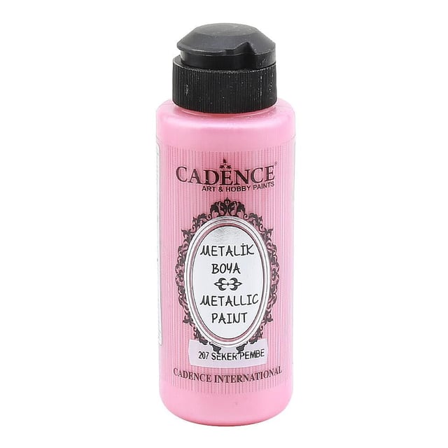 Cadence Metalik Boya 120 ml - Şeker Pembe 207