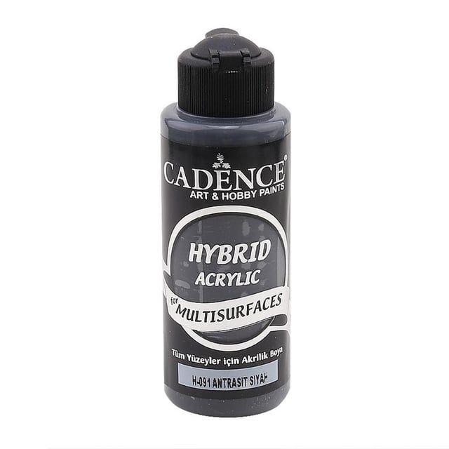 Cadence Multisurface Hibrit Akrilik Boya 120 ml Antrasit Siyah H091