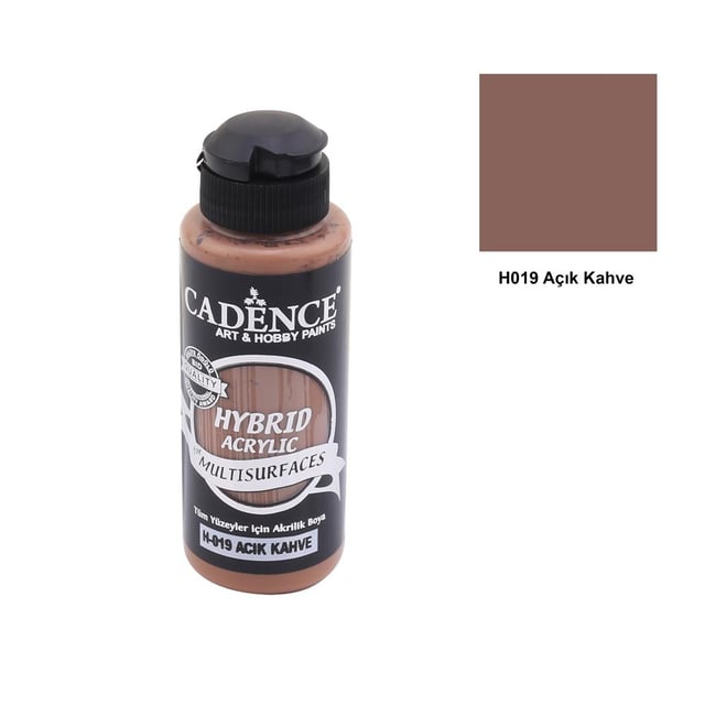 Cadence Multisurface Hibrit Akrilik Boya 120 ml - Açık Kahve H019