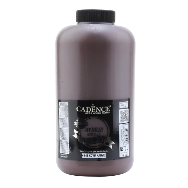 Cadence Multisurface Hibrit Akrilik Boya 2 Litre (3 KG) Koyu Kahve H018