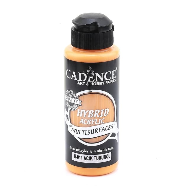 Cadence Multisurface Hibrit Akrilik Boya 120 ml Açık Turuncu H011