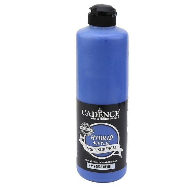 Cadence Multisurface Hibrit Akrilik Boya 500 ml - Gece Mavisi H115