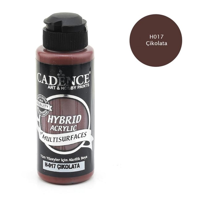 Cadence Multisurface Hibrit Akrilik Boya 120 ml Çikolata H017