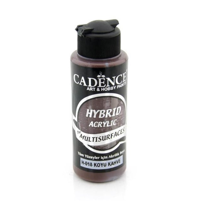 Cadence Multisurface Hibrit Akrilik Boya 120 ml - Koyu Kahve H018