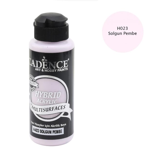 Cadence Multisurface Hibrit Akrilik Boya 120 ml Solgun Pembe H023