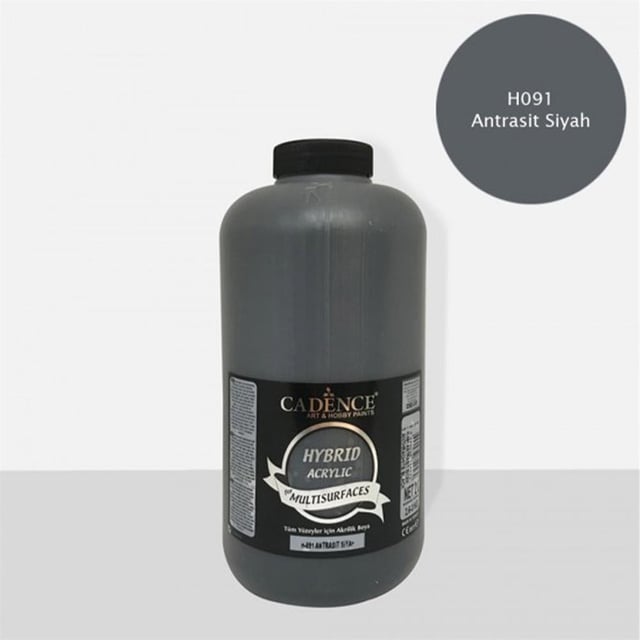 Cadence Multisurface Hibrit Akrilik Boya 2 Litre (3 KG) Antrasit Siyah H091
