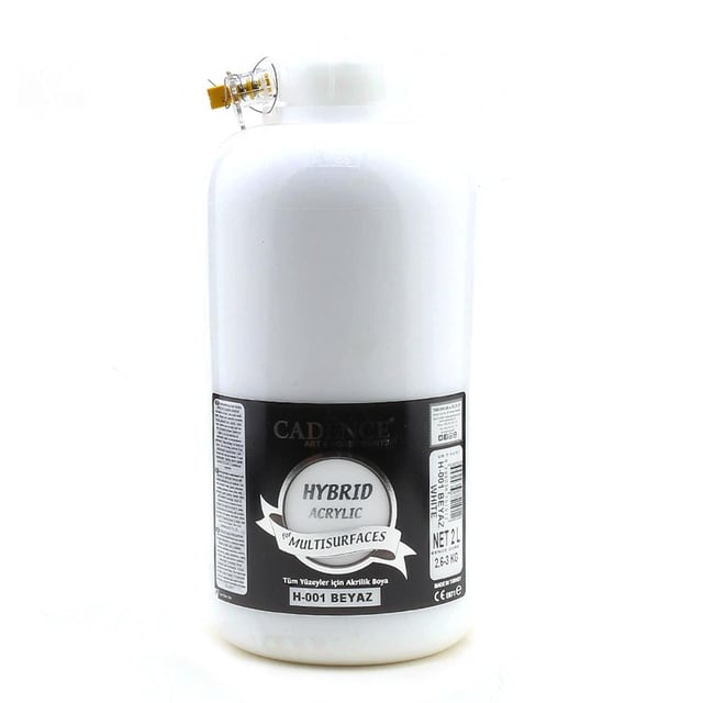 Cadence Multisurface Hibrit Akrilik Boya 2 Litre (3 KG) - Beyaz H001