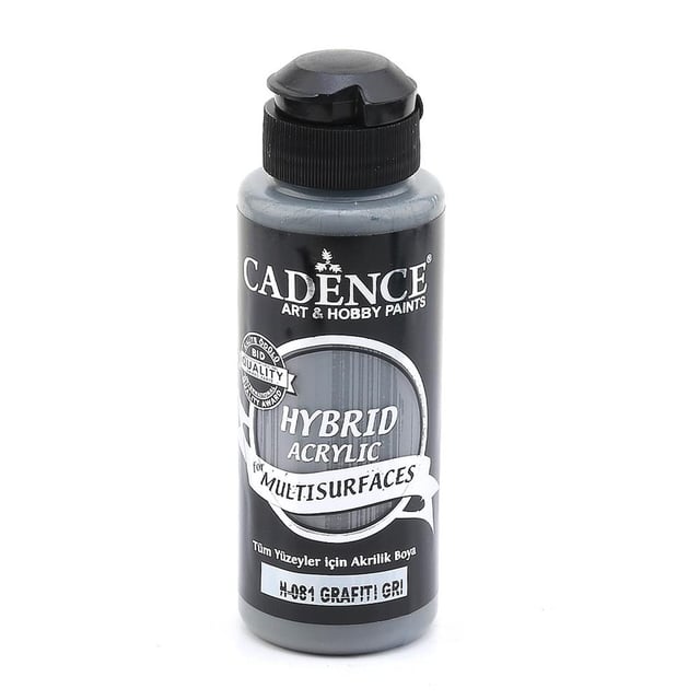 Cadence Multisurface Hibrit Akrilik Boya 120 ml Grafiti Gri H081